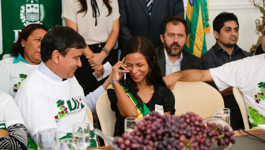 Andreia Sousa bastante emocionada 