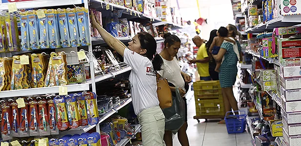 Comércio no centro de Teresina 