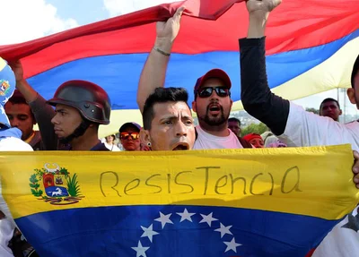 Protesto contra Nicolás Maduro