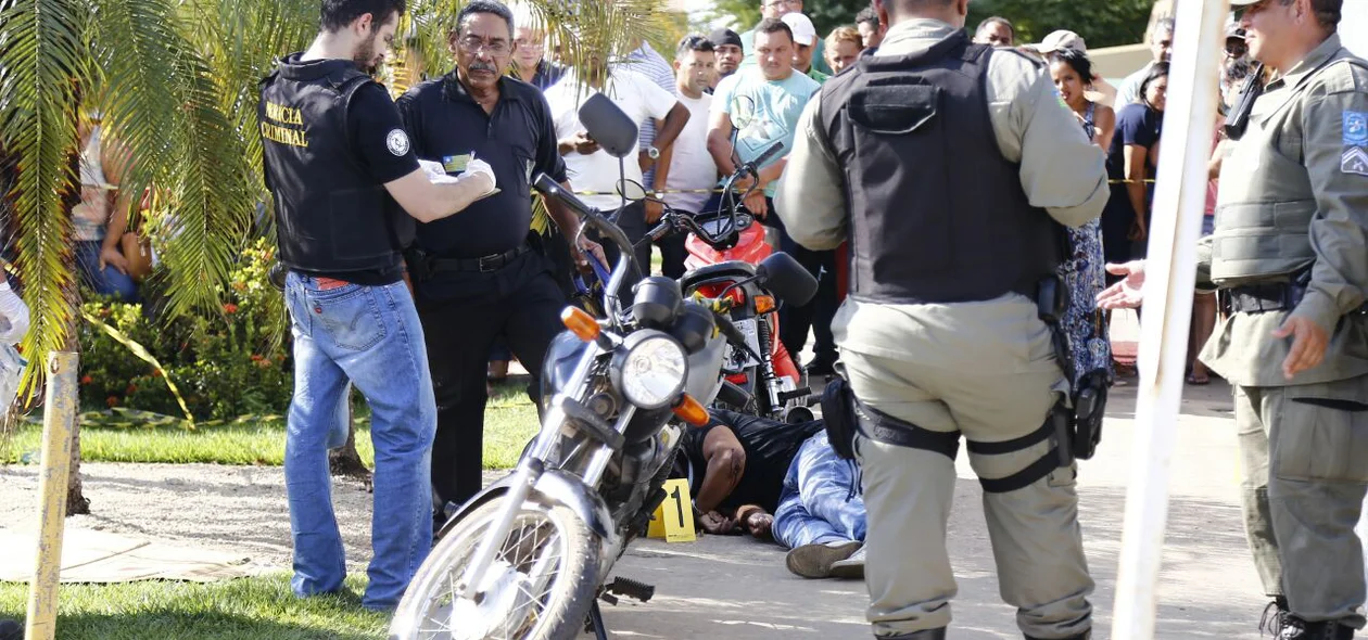 Bandido é morto em frente ao Bradesco na zona sul em Teresina