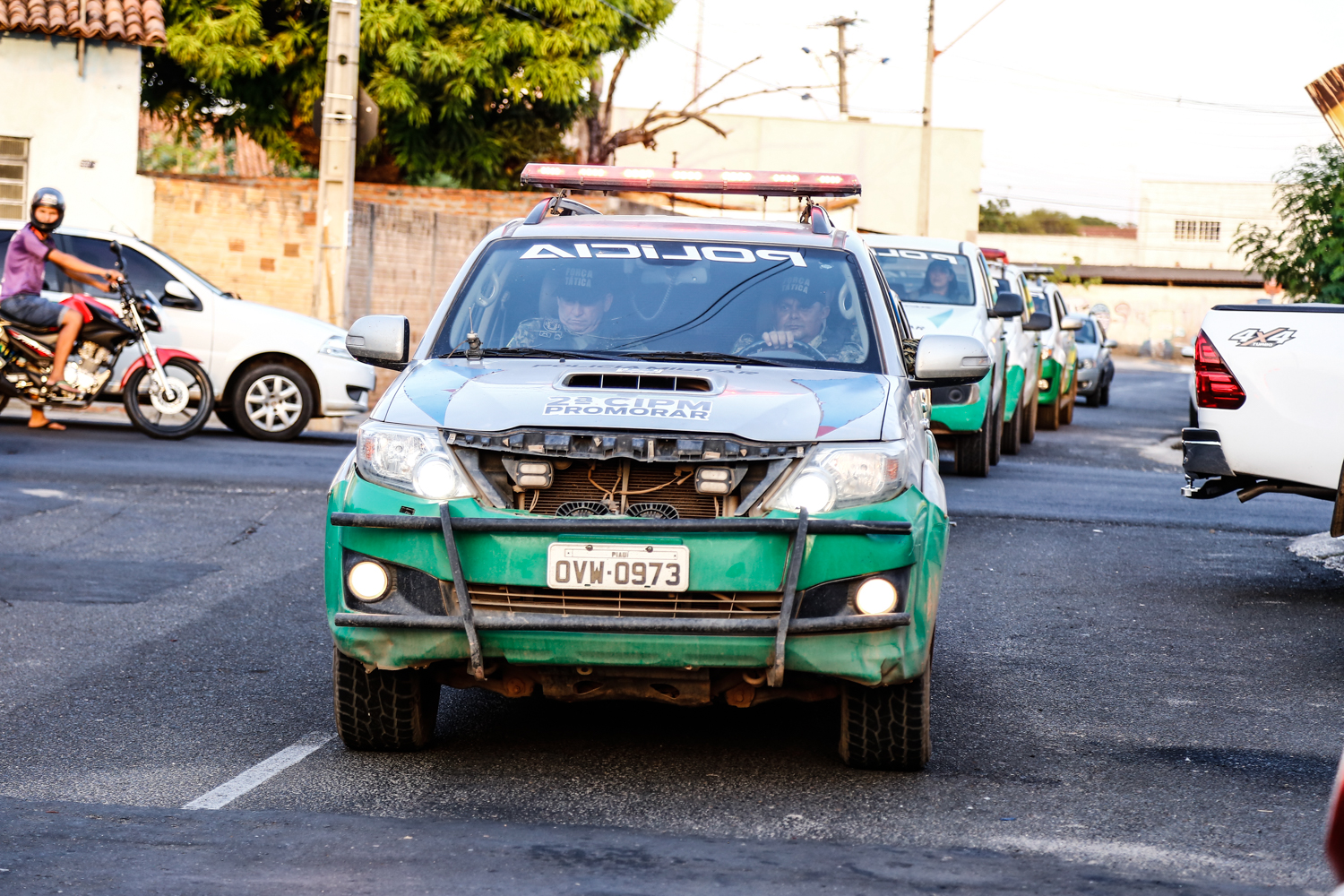 Viaturas envolvidas na operação 