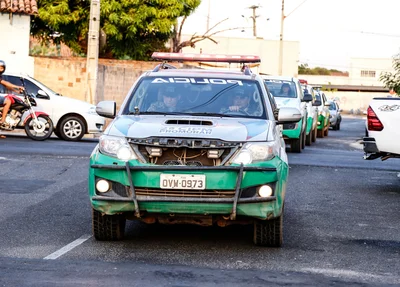Viaturas envolvidas na operação 