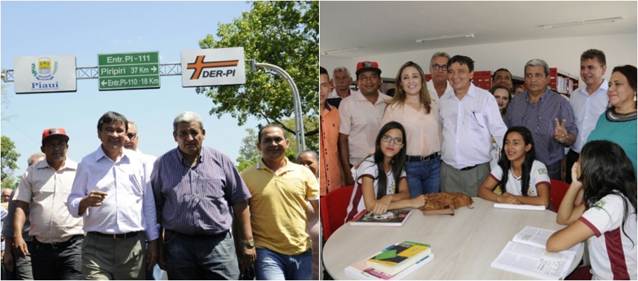 Wellington Dias entrega obras em Boa Hora