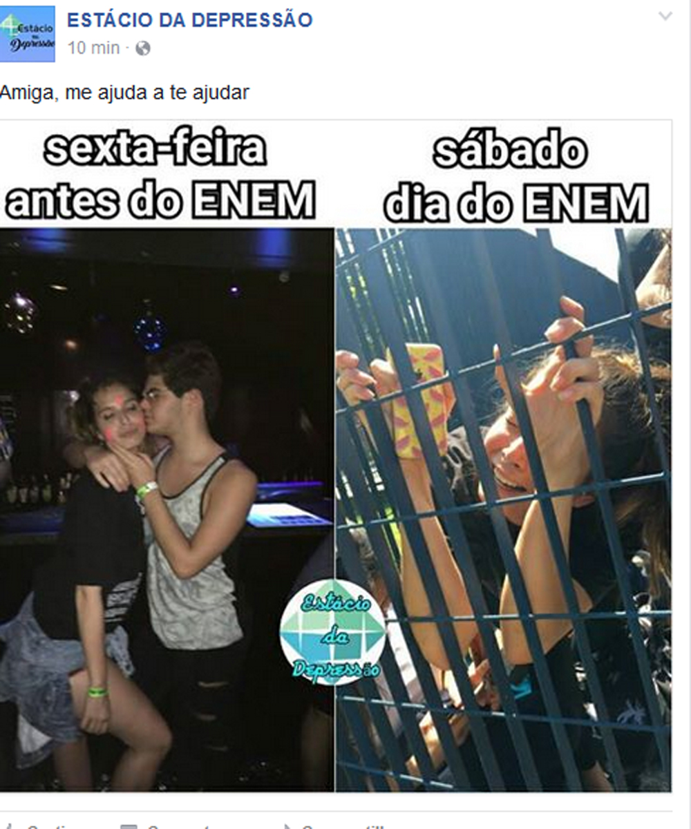Página da Estácio da Depressão
