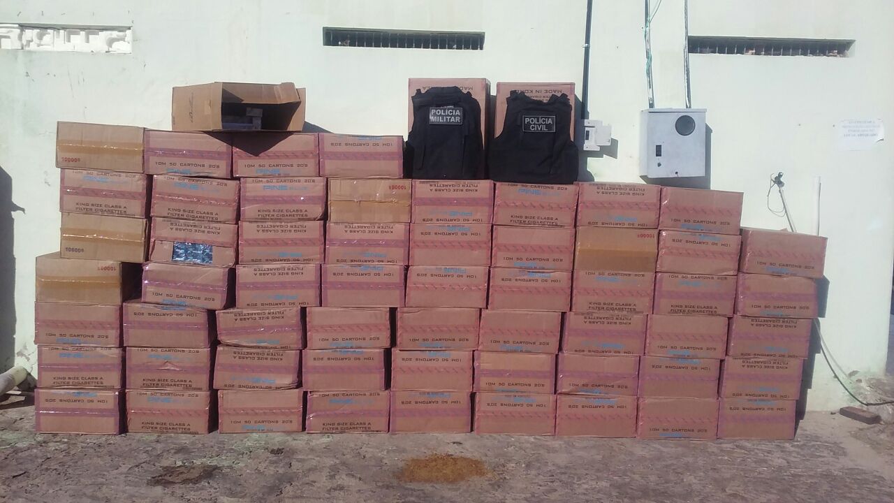 Caixas de cigarro contrabandeadas