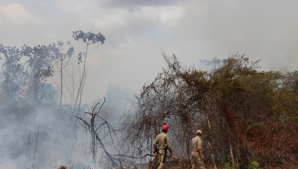 Incêndio na UFPI em Teresina