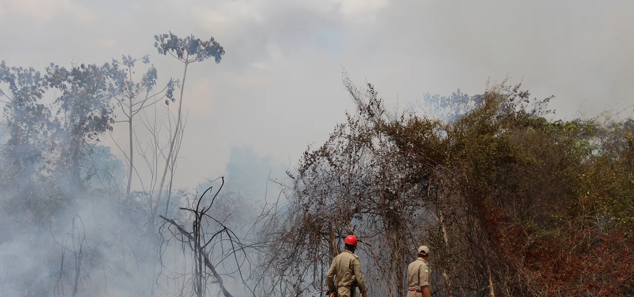 Incêndio na UFPI em Teresina