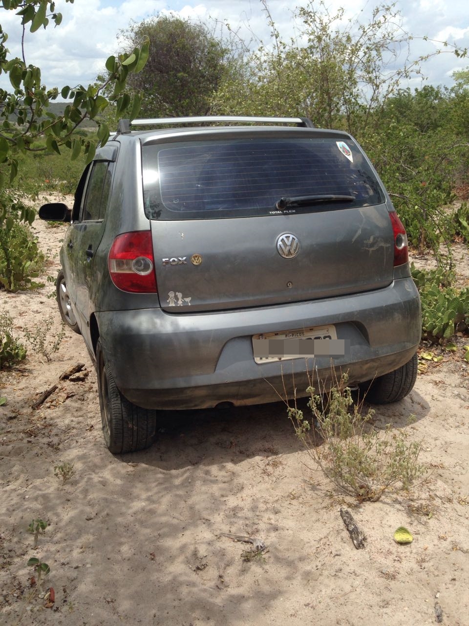 Carro usado durante a ação