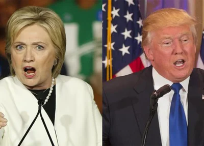 Hillary Clinton e Donald Trump 