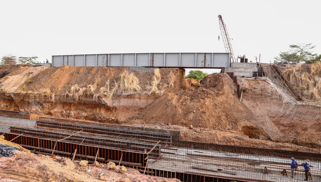Obras em ritmo acelerado 