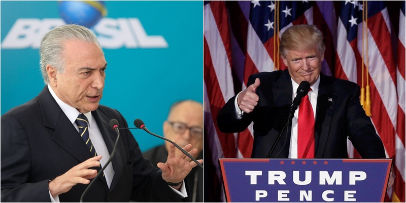 Michel Temer e Donald Trump