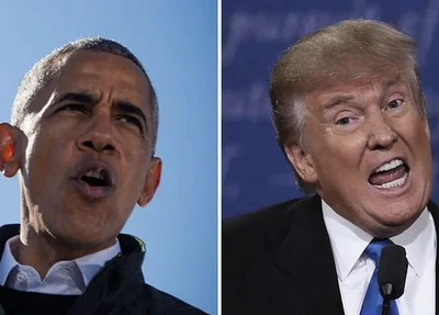 Barack Obama e  Trump