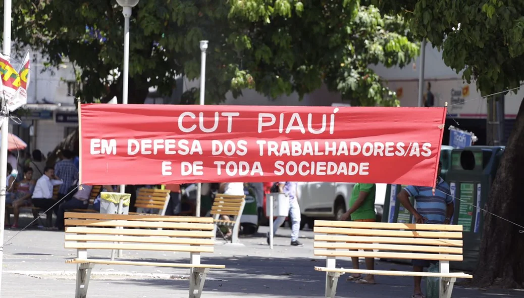 Paralisação no Centro de Teresina