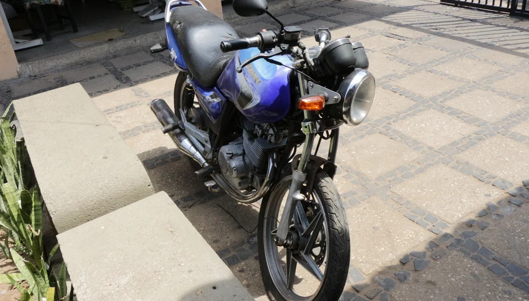Moto ficou com a estrutura comprometida