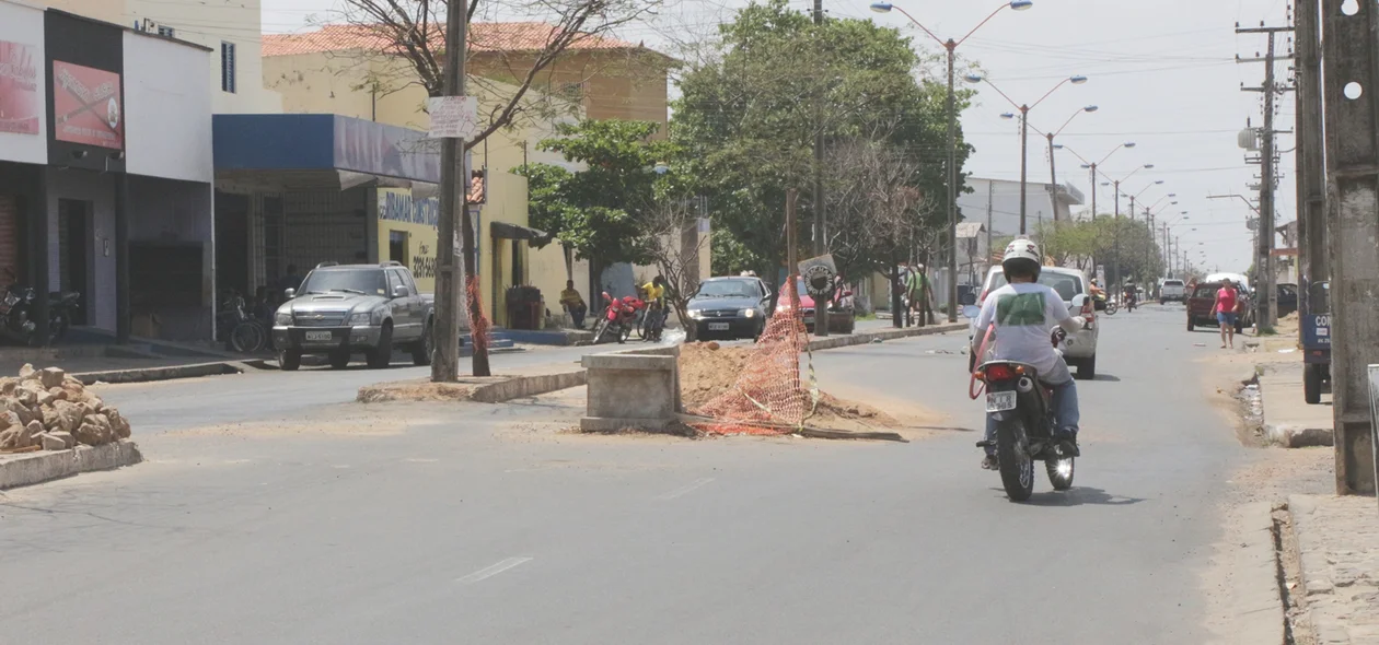 Sinalização precária
