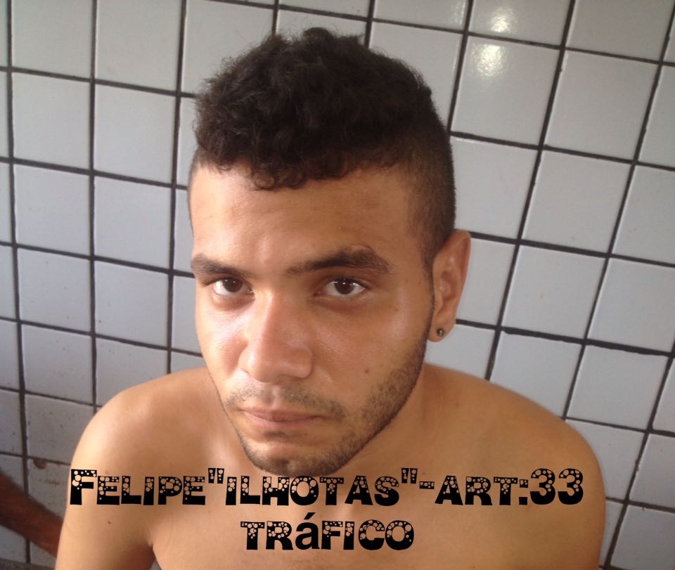 Felipe foi preso co crack no ilhotas