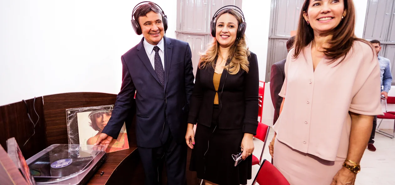 Wellington Dias, a vice-governadora Margarete Coelho e Rejane Dias