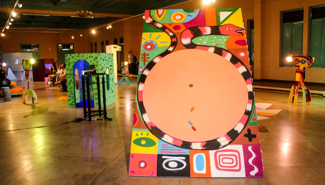 Espaço será usado para as crianças no festival Trisca