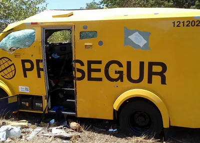 Carro-forte é explodido por bandidos próximo a Campo Maior