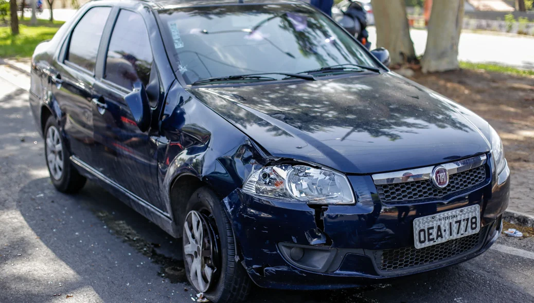 Carro envolvido no acidente