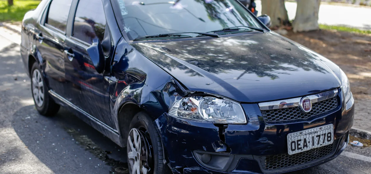 Carro envolvido no acidente
