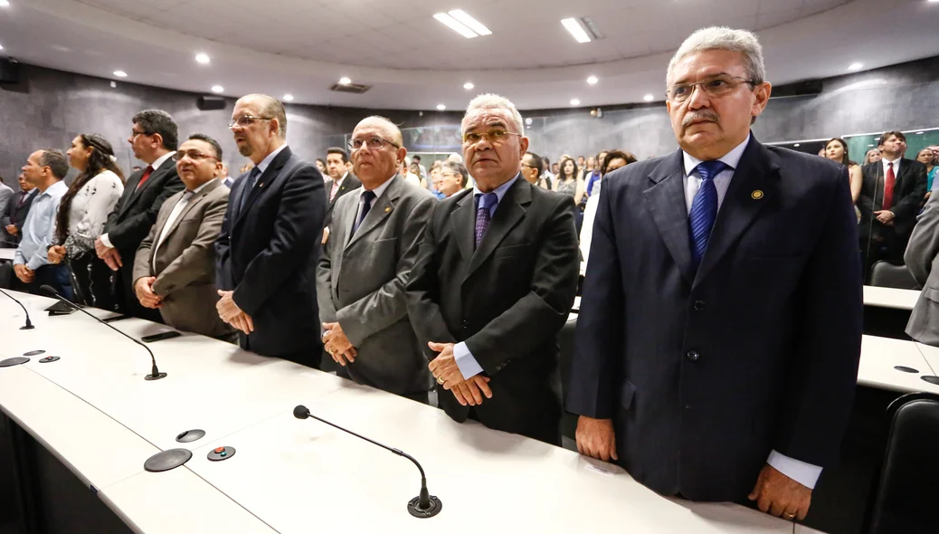 Vereadores na solenidade 