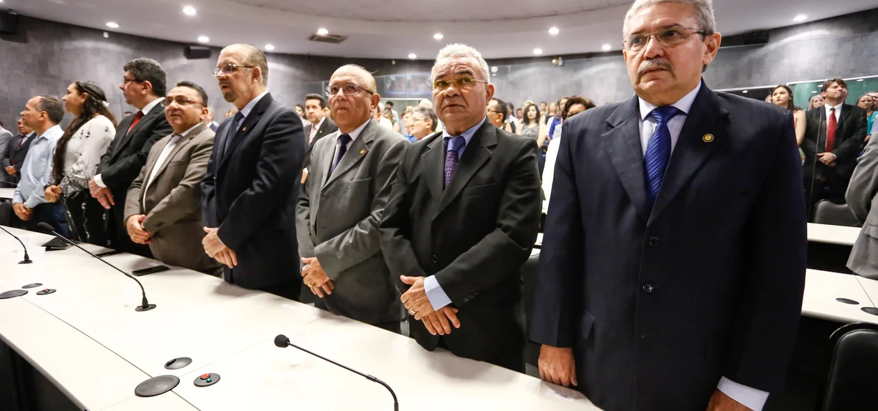 Vereadores na solenidade 