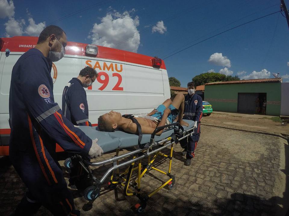 Gasparzinho é socorrido pelo SAMU