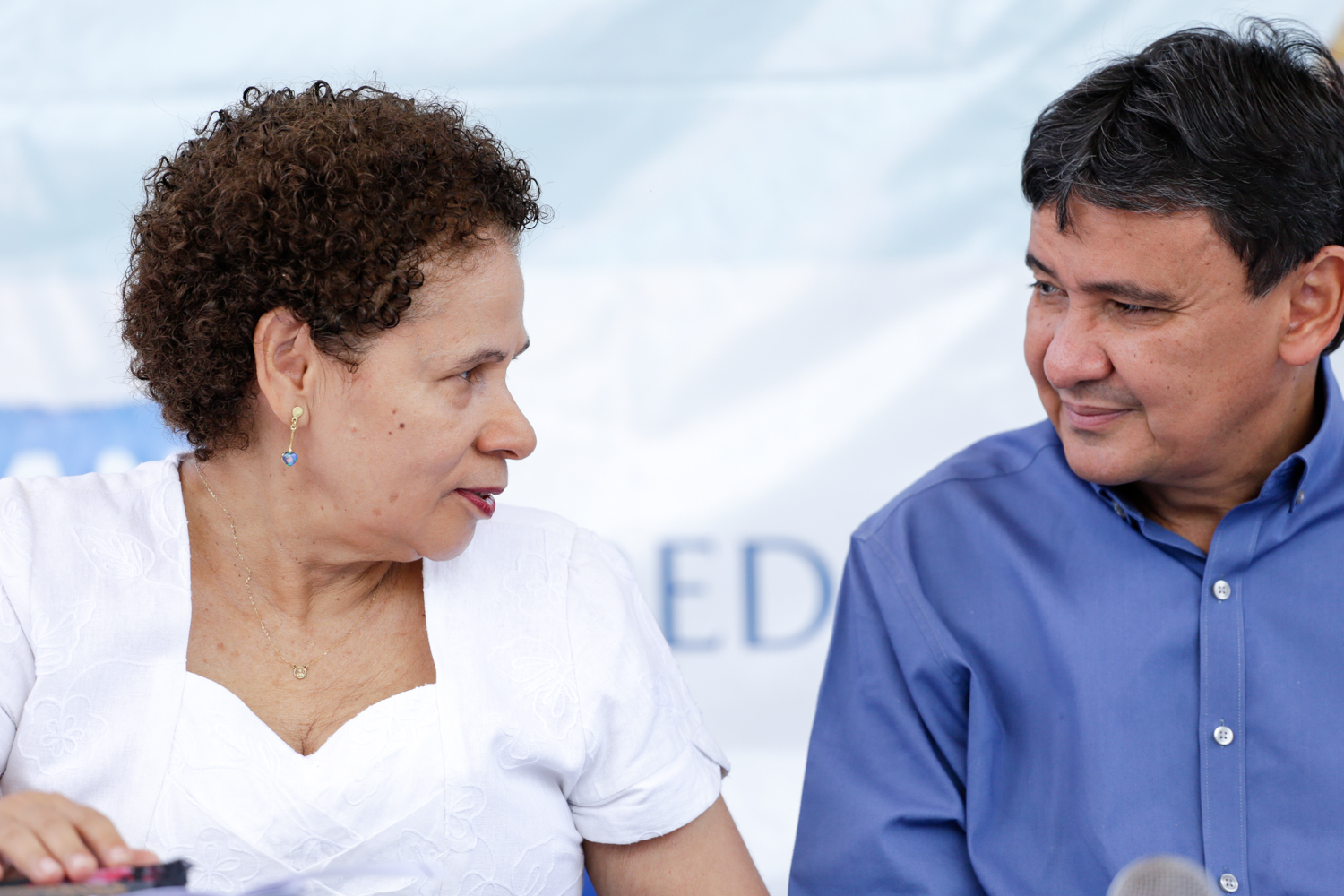 Regina Sousa e Wellington Dias