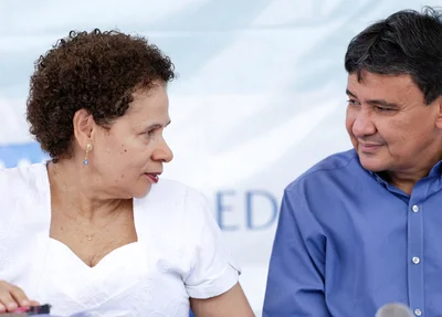Regina Sousa e Wellington Dias