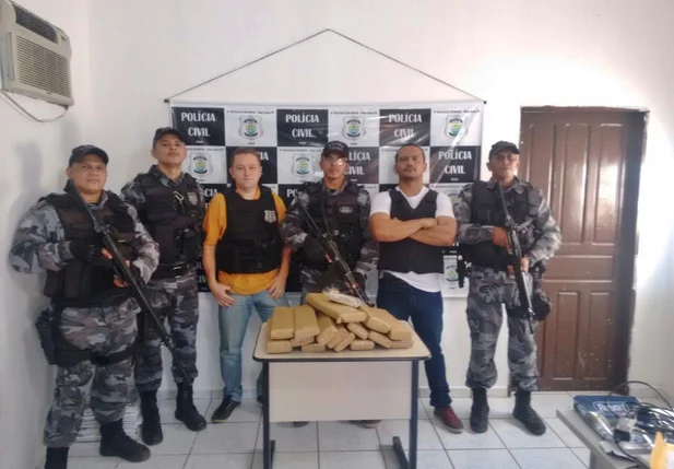 Ação conjunta das Polícias Civil e Militar na apreensão de drogas no Piauí