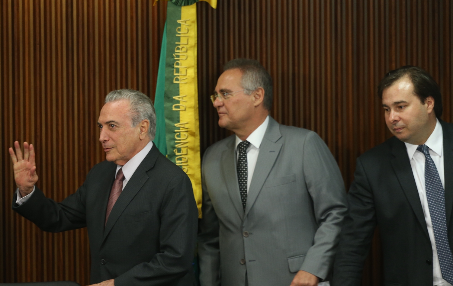 Michel Temer, Renan Calheiros, Rodrigo Maia