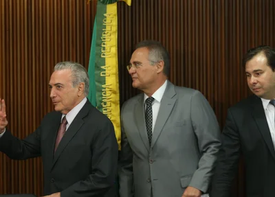 Michel Temer, Renan Calheiros, Rodrigo Maia