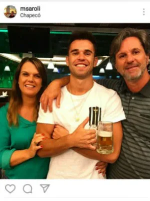 Caio Júnior e sua família