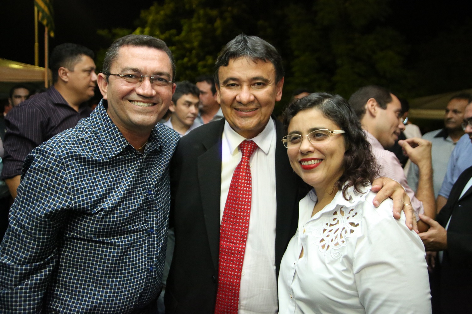 Patrícia Leal ao lado do governador Wellington Dias