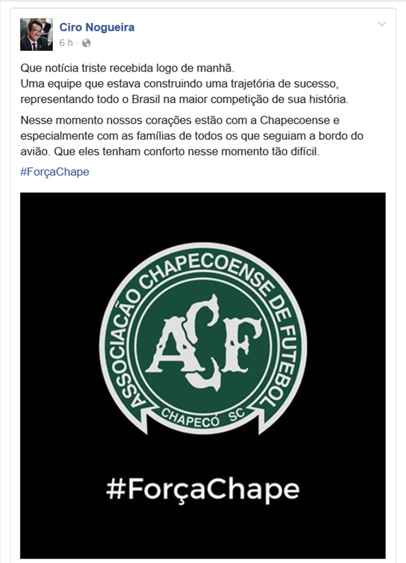 Senador Ciro Nogueira ressaltou trajetória de sucesso do time