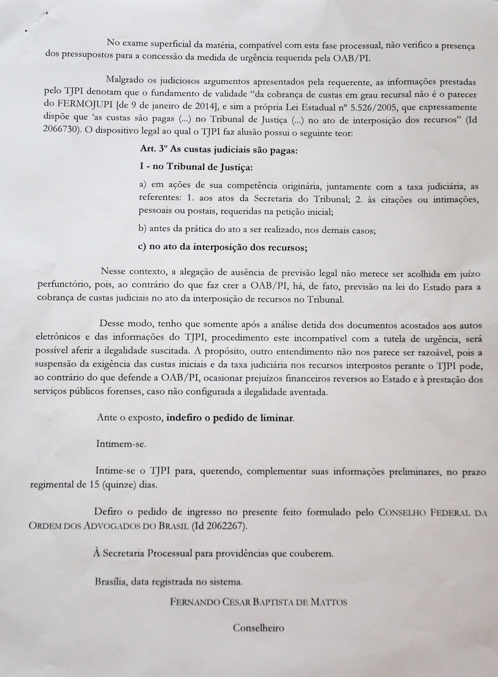 Decisão do CNJ
