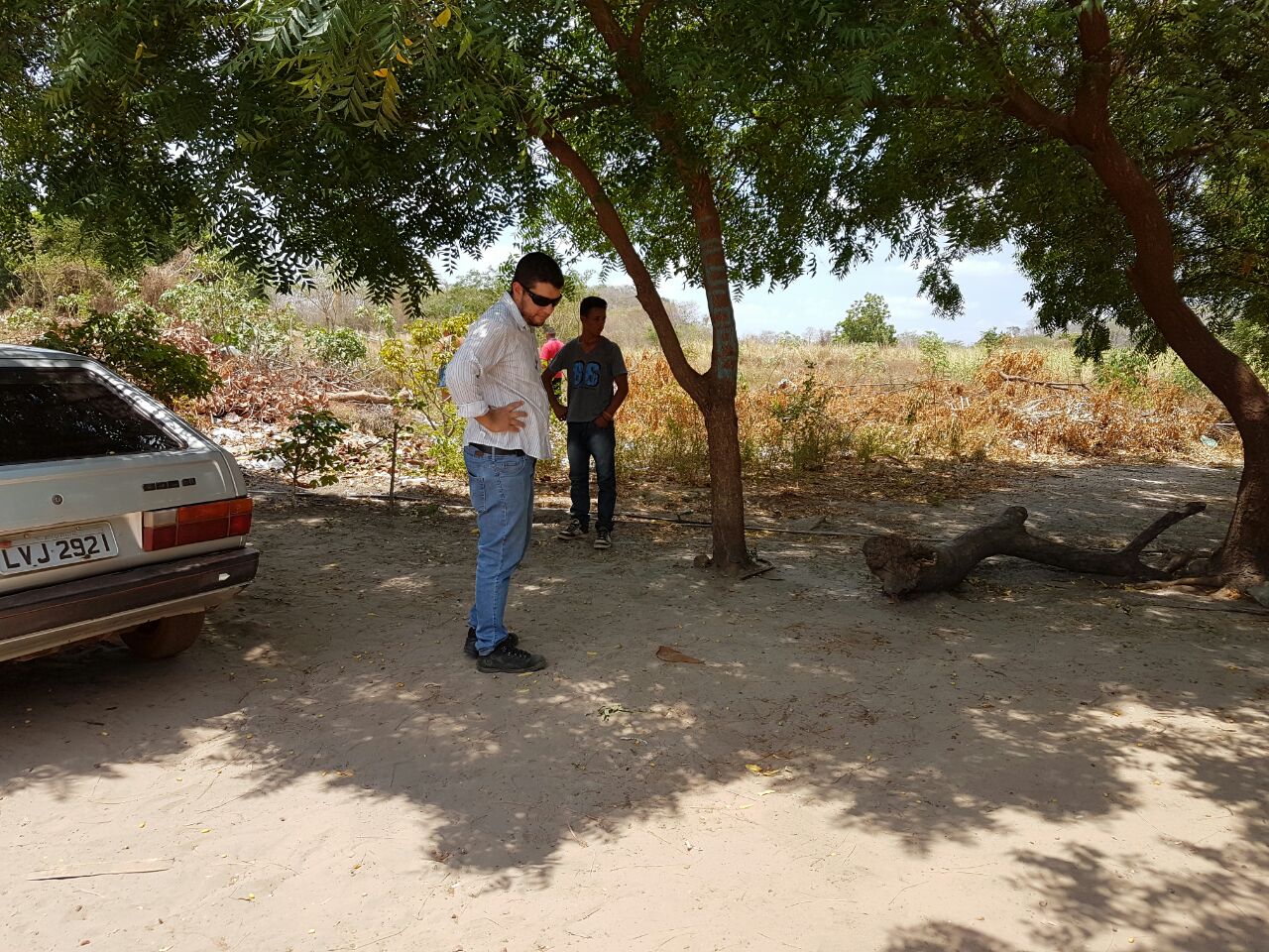 Delegado Jarbas Lima no local do crime