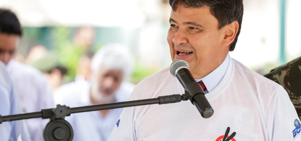 Wellington Dias em seu pronunciamento