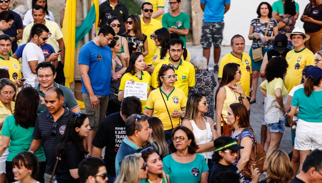 Manifestantes do 'Vem Pra Rua' 