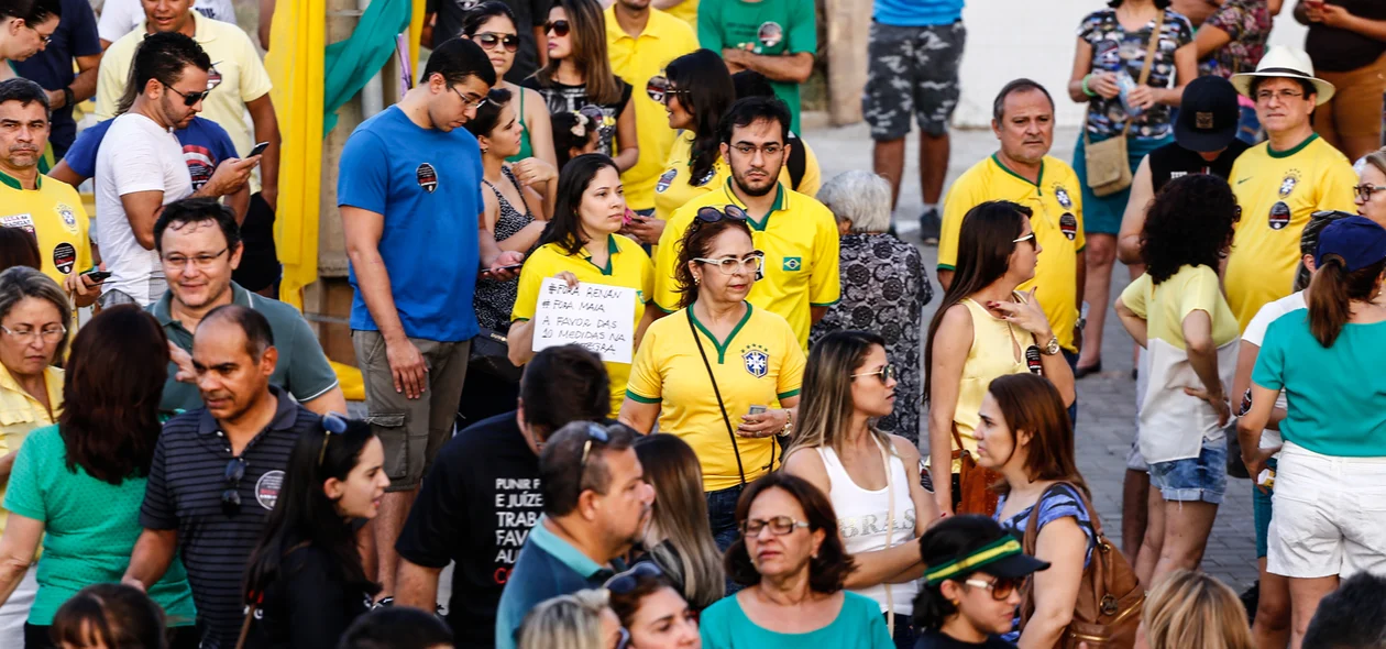 Manifestantes do 'Vem Pra Rua' 