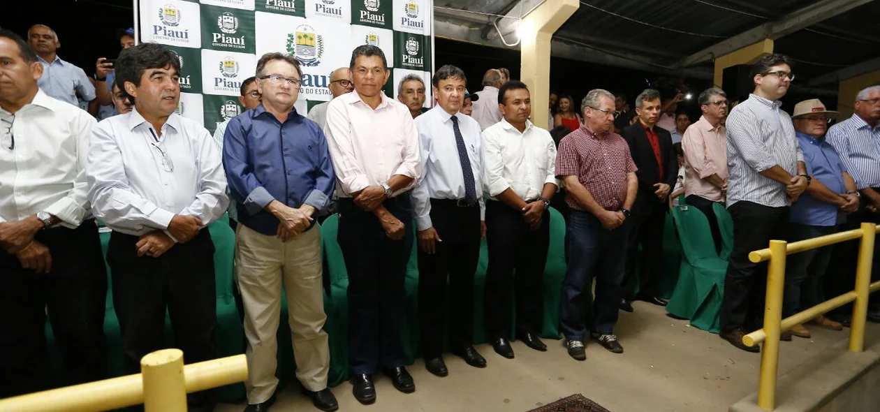 Governador Wellington Dias com demais lideranças políticas