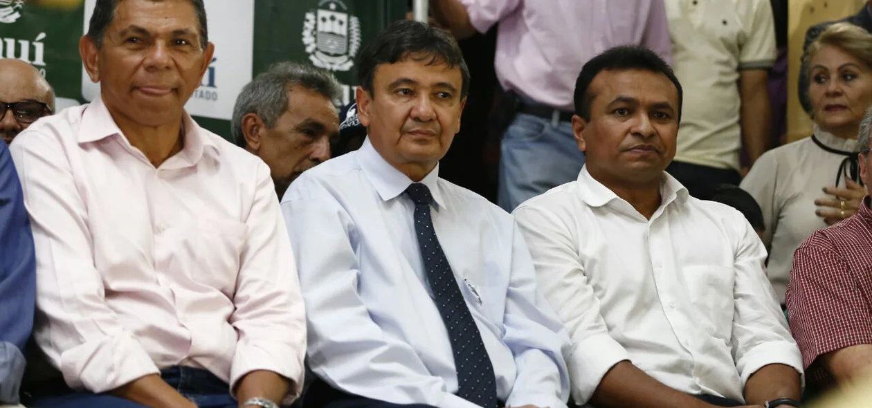 João de Deus, Wellington Dias e Fábio Abreu