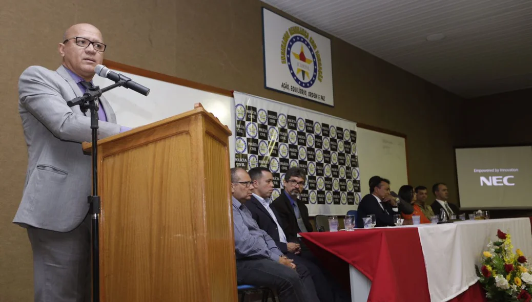 Secretário Franzé na Solenidade de posse da Polícia Civil