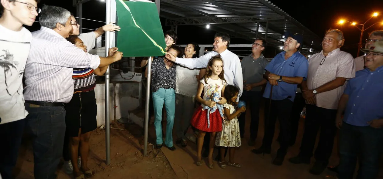 Wellington Dias durante inauguração 