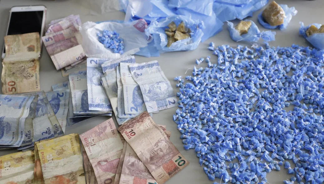 Drogas apreendidas pelas Polícias Civil e Militar