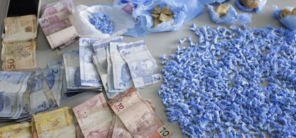 Drogas apreendidas pelas Polícias Civil e Militar
