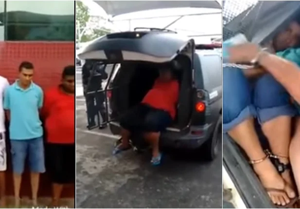 Criminosos sendo transportados 