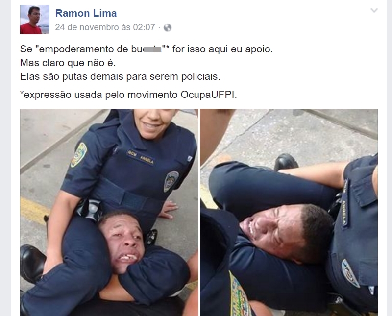 Publicação teria motivado a manifestação dos estudantes