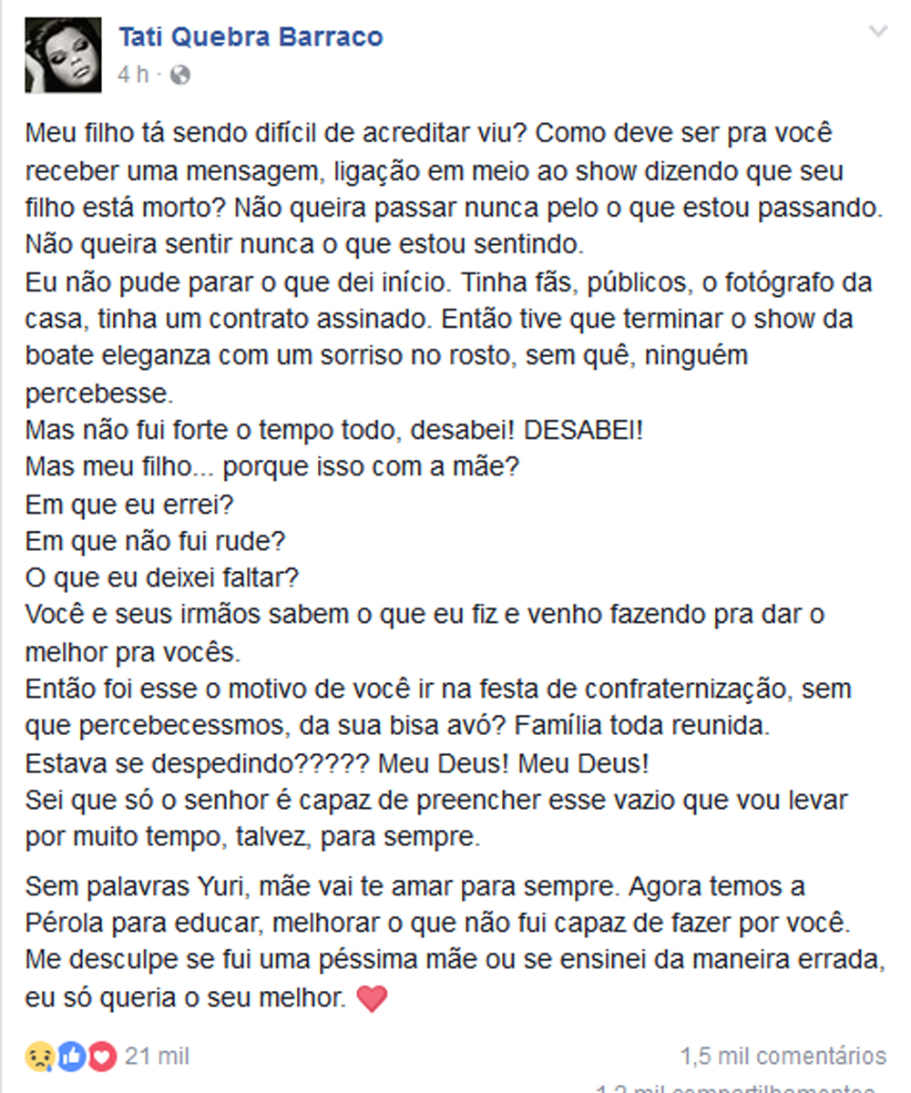 Publicação de Ttai Quebra Barraco